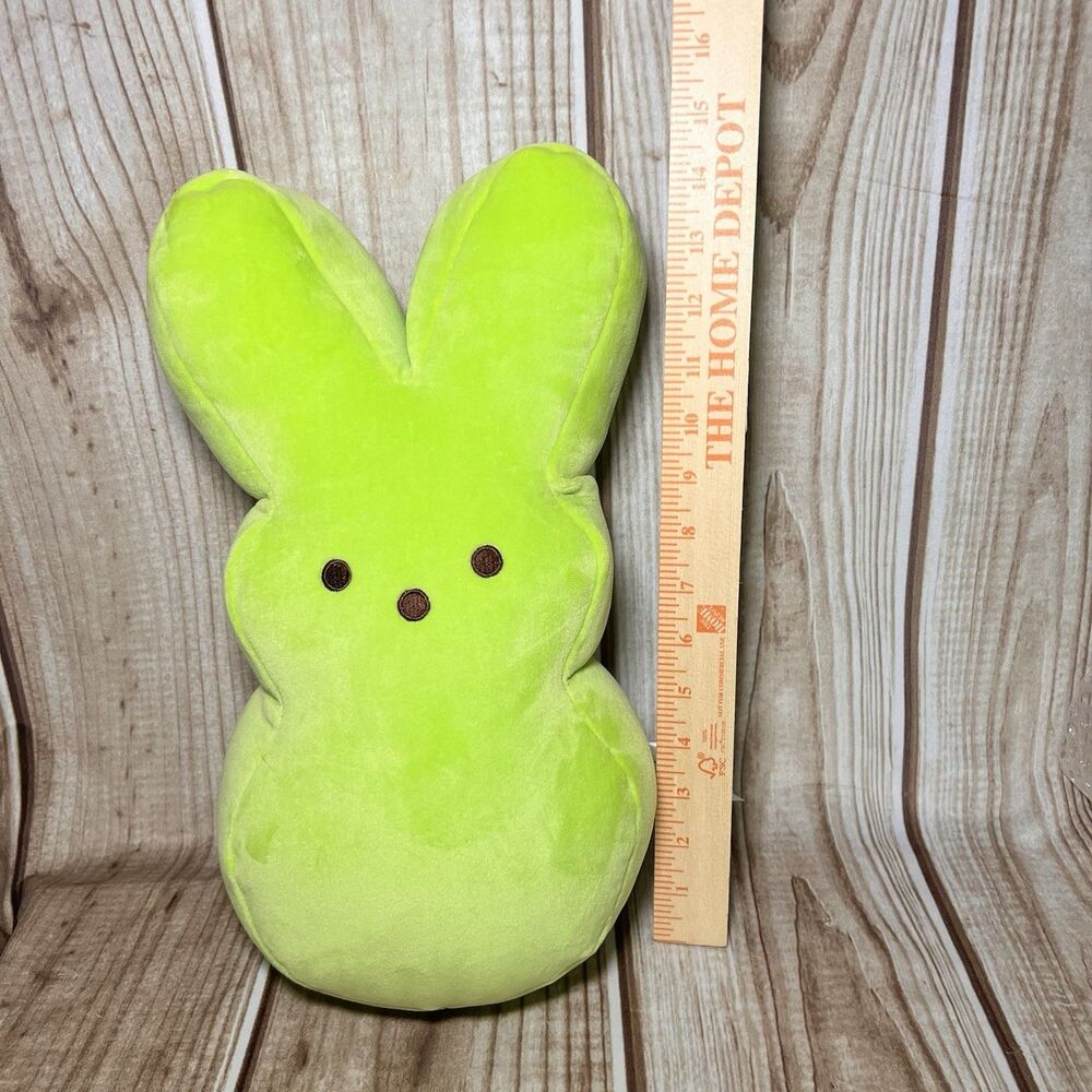 RARE Color PEEPS Bunny Rabbit Plush 15” Neon Green